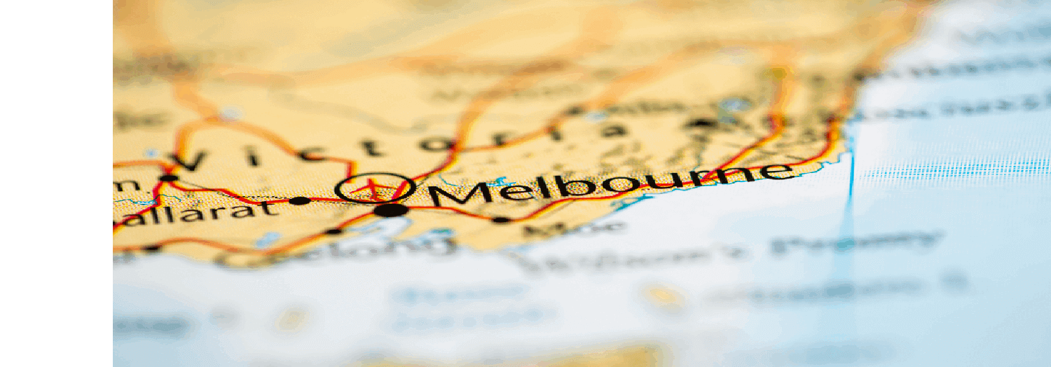 Melbourne map banner