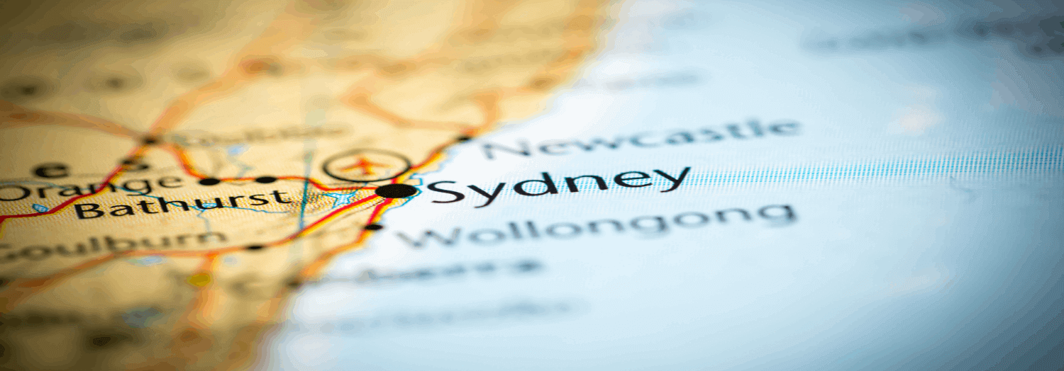 Sydney map banner